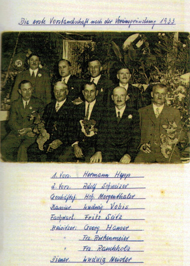 Vorstandschaft 1933 bei Gründung